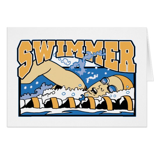 Swimmer Cards (Front Horizontal)