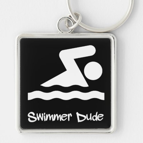 Swimmer Dude Keychain