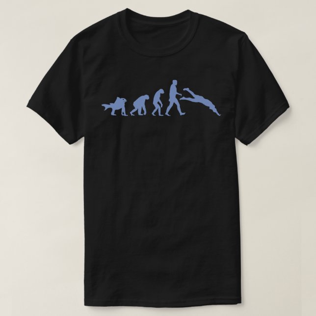 Swimmer Evolution Premium  T-Shirt (Design Front)