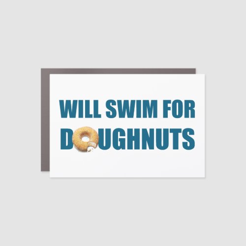Swimmer Funny quote swim team Car Magnet