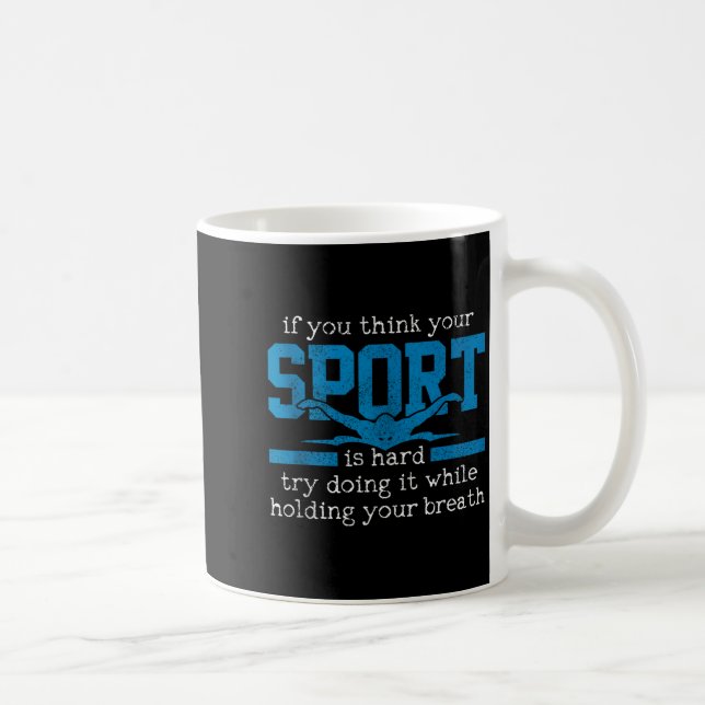 Swimmer Gift Funny Swimming Srts Quote Tank Top  Coffee Mug (Right)
