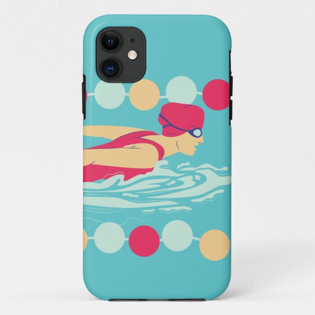 Swimmer girl Case-Mate iPhone case (Back)