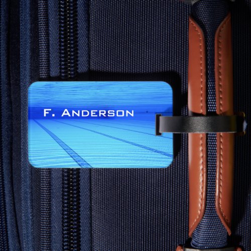 Swimmer Luggage Tag