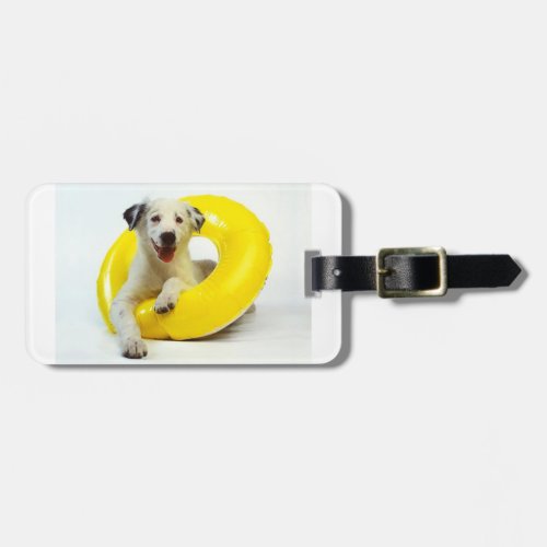 SWIMMER OR DOG LOVERS GOLF LUGGAGE OR ID TAG