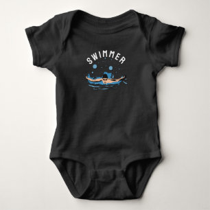 Swimmer - Perfect design for Swimmers Baby Bodysuit