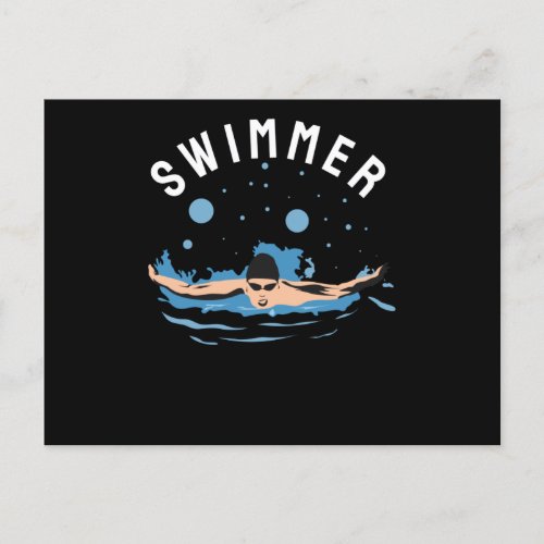 Swimmer _ Perfect design for Swimmers Postcard
