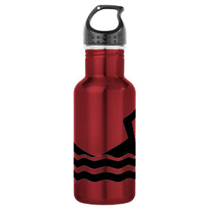 Swimmer Silhouette Liberty Water Bottle