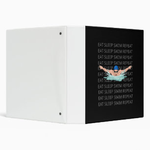 Swimmer Swim Love Funny Swimming Boy Sport 3 Ring Binder