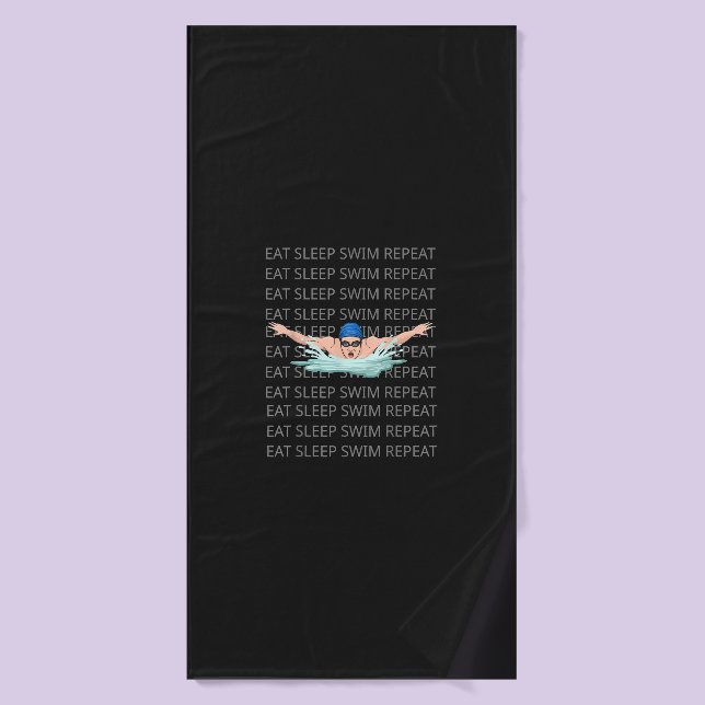 Swimmer Swim Love Funny Swimming Boy Sport Bath Towel (Bath Towel)