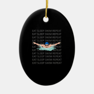 Swimmer Swim Love Funny Swimming Boy Sport Ceramic Ornament
