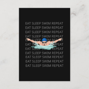 Swimmer Swim Love Funny Swimming Boy Sport Enclosure Card