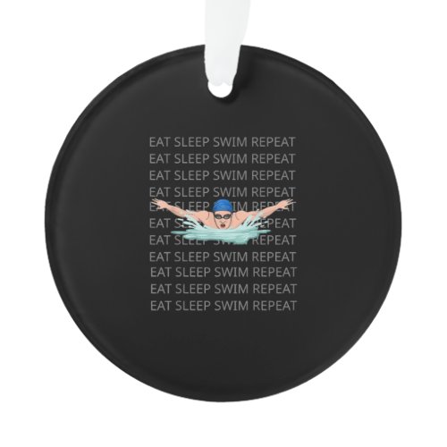 Swimmer Swim Love Funny Swimming Boy Sport Ornament