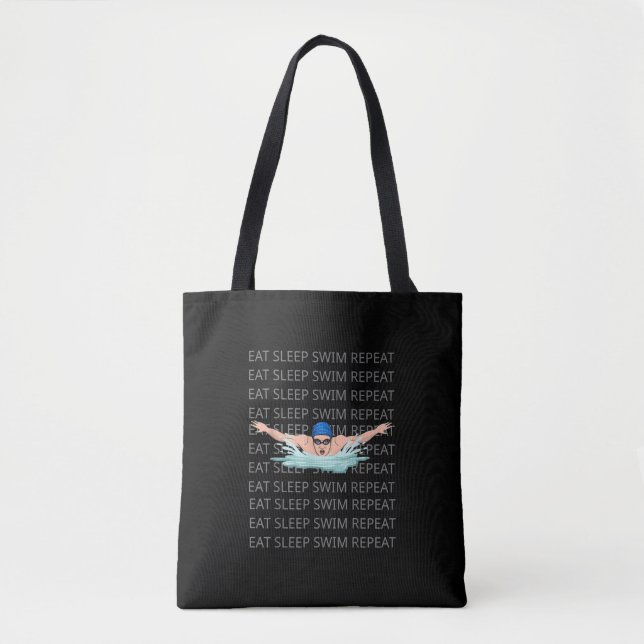 Swimmer Swim Love Funny Swimming Boy Sport Tote Bag (Front)