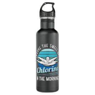 Swimmer Swimming Club Chlorine Pool Swimming Stainless Steel Water Bottle