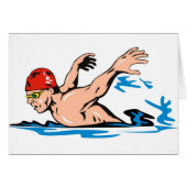 swimmer swimming freestyle butterfly stroke (Front Horizontal)