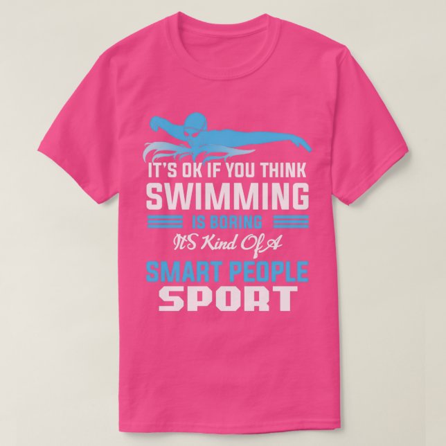 Swimmer swimming pool dive sport tournament gift T-Shirt (Design Front)