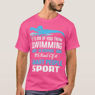 Swimmer swimming pool dive sport tournament gift T-Shirt