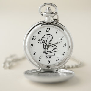 Swimmer Swimming Pool Sports Swim Team Diver  Pocket Watch