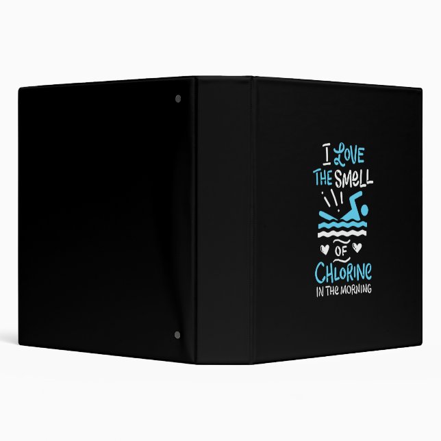 Swimmer Swimming Swim Sport Gift 3 Ring Binder (Background)