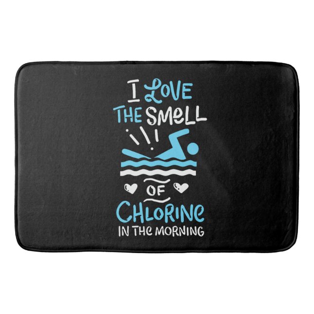 Swimmer Swimming Swim Sport Gift Bath Mat (Front)