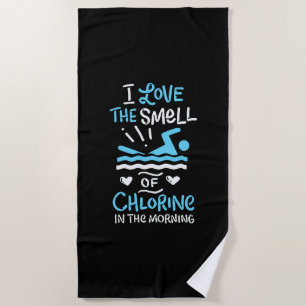 Swimmer Swimming Swim Sport Gift Beach Towel
