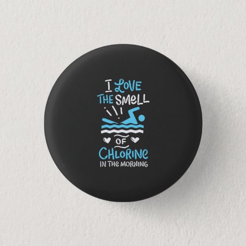 Swimmer Swimming Swim Sport Gift Button