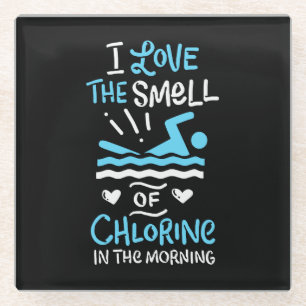 Swimmer Swimming Swim Sport Gift Glass Coaster