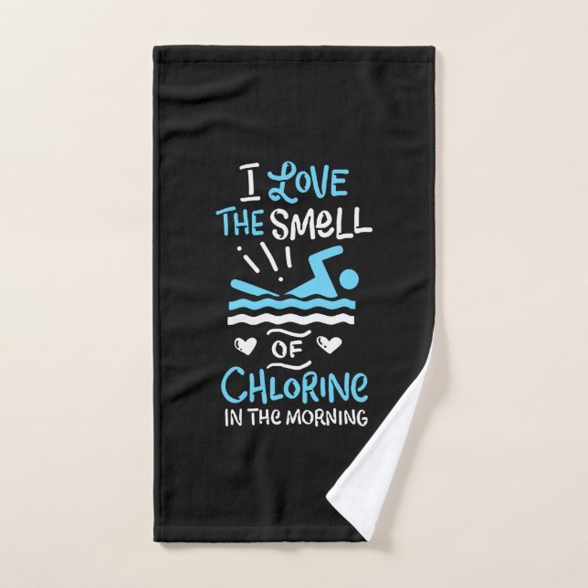 Swimmer Swimming Swim Sport Gift  Hand Towel (Hand Towel)