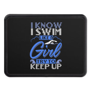 Swimmer Swimming Swim Sport Gift  Hitch Cover