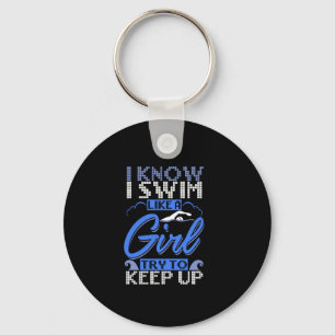 Swimmer Swimming Swim Sport Gift Keychain