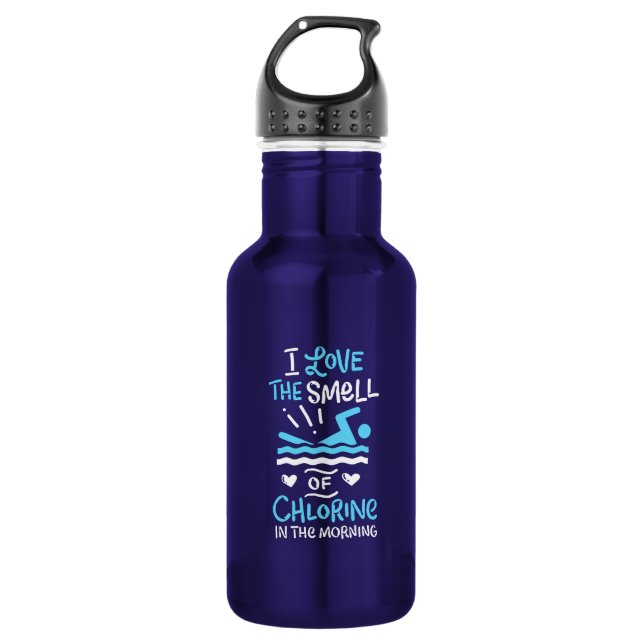 Swimmer Swimming Swim Sport Gift Stainless Steel Water Bottle (Front)