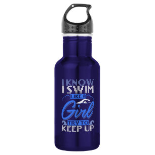 Swimmer Swimming Swim Sport Gift Stainless Steel Water Bottle
