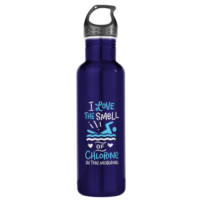Swimmer Swimming Swim Sport Gift Stainless Steel Water Bottle (Front)