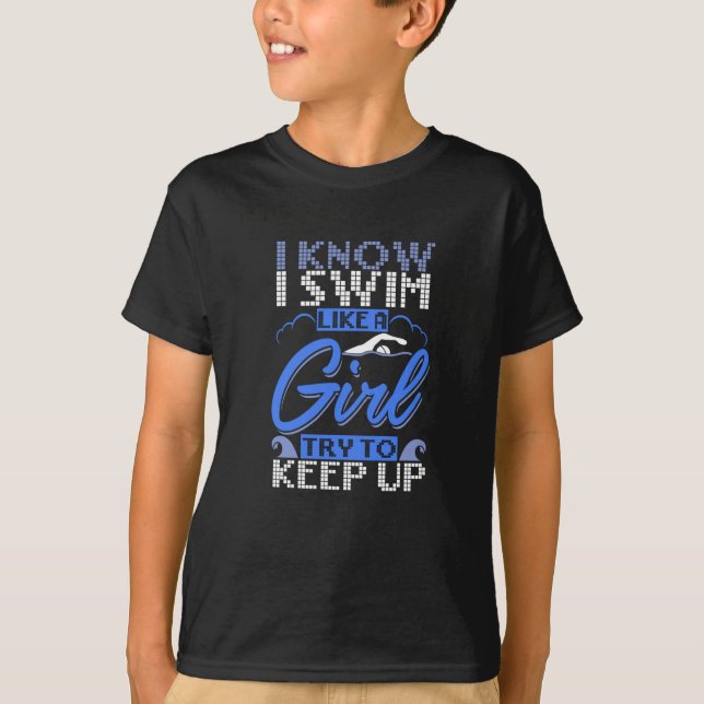 Swimmer Swimming Swim Sport Gift  T-Shirt (Front)
