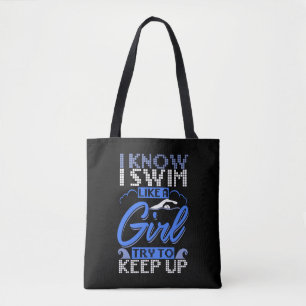 Swimmer Swimming Swim Sport Gift Tote Bag