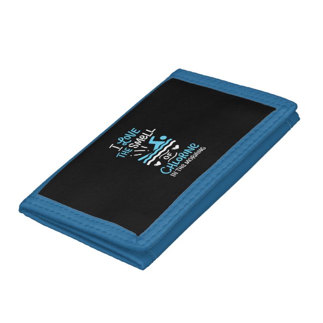Swimmer Swimming Swim Sport Gift Trifold Wallet (Bottom)