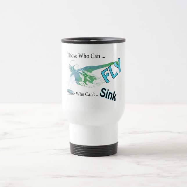 Swimmers Butterfly Stroke Travel Mug (Center)