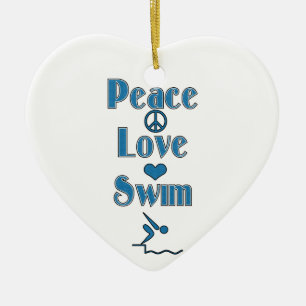 Swimmer's Christmas Photo Ornament Template