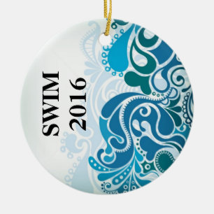 Swimmers Christmas Tree Ornament