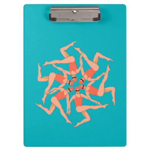 Swimmers Dance - Synchronized Swimming  Clipboard