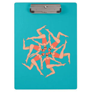 Swimmers Dance - Synchronized Swimming Clipboard