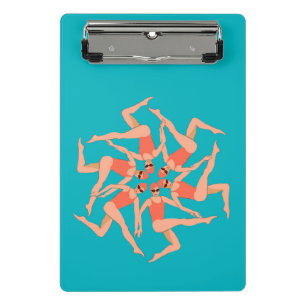 Swimmers Dance - Synchronized Swimming Mini Clipboard