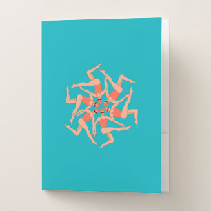 Swimmers Dance - Synchronized Swimming Pocket Folder