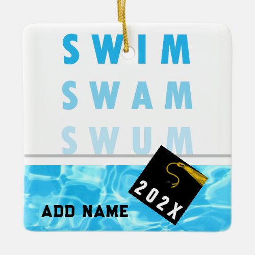 Swimmer's Graduation Keepsake