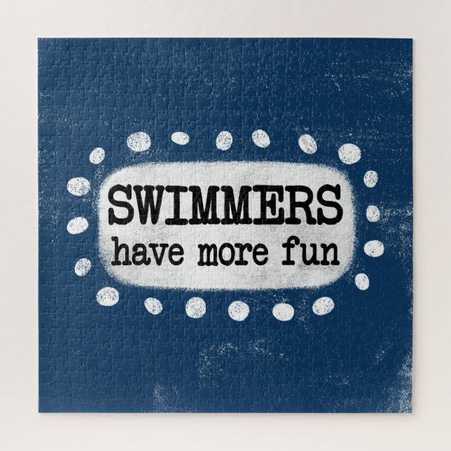 Swimmers Have More Fun Jigsaw Puzzle (Vertical)