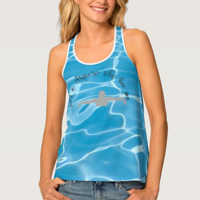 Swimmers Life Ladies Tank Top (Front)