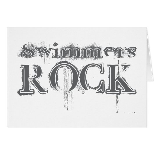 Swimmers Rock Cards (Front Horizontal)