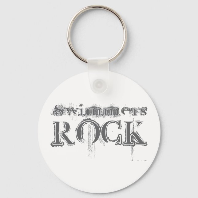 Swimmers Rock Keychain (Front)