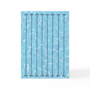 Swimmers Swim Team Swimming Pool Card