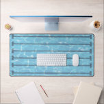 Swimmers Swim Team Swimming Pool Desk Mat<br><div class="desc">This sports themed desk mat features a cool blue swimming pool illustration. It’s perfect for swimmers and swim team coaches. Even when you can't be in the water keep your cool with this office accessory.</div>